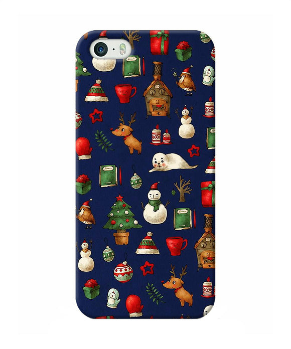 Canvas Christmas Print Iphone 5 / 5s Back Cover