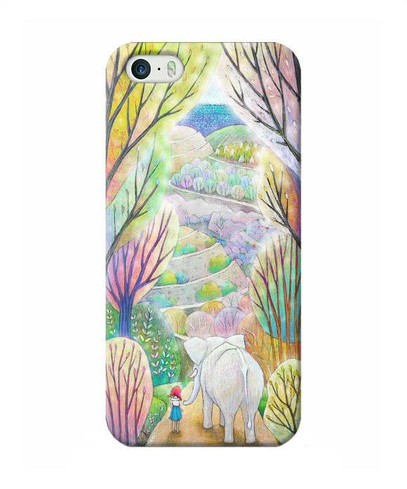 Natual Elephant Girl Iphone 5 / 5s Back Cover