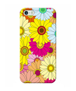Abstract Colorful Flowers Iphone 5 / 5s Back Cover