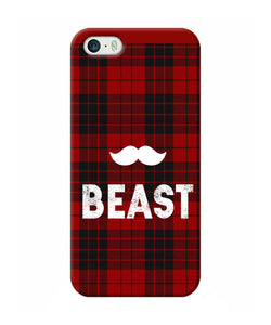 Beast Red Square Iphone 5 / 5s Back Cover