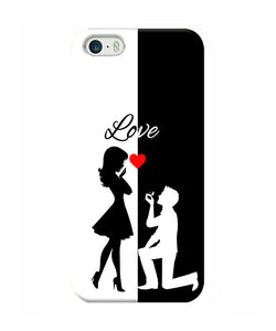 Love Propose Black And White Iphone 5 / 5s Back Cover