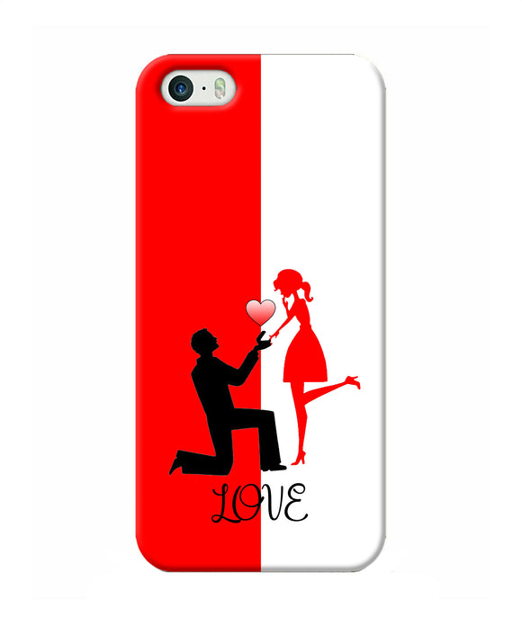 Love Propose Red And White Iphone 5 / 5s Back Cover