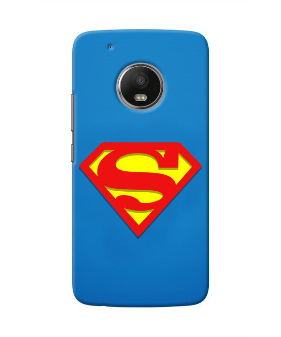 Superman Blue Moto G5 plus Real 4D Back Cover