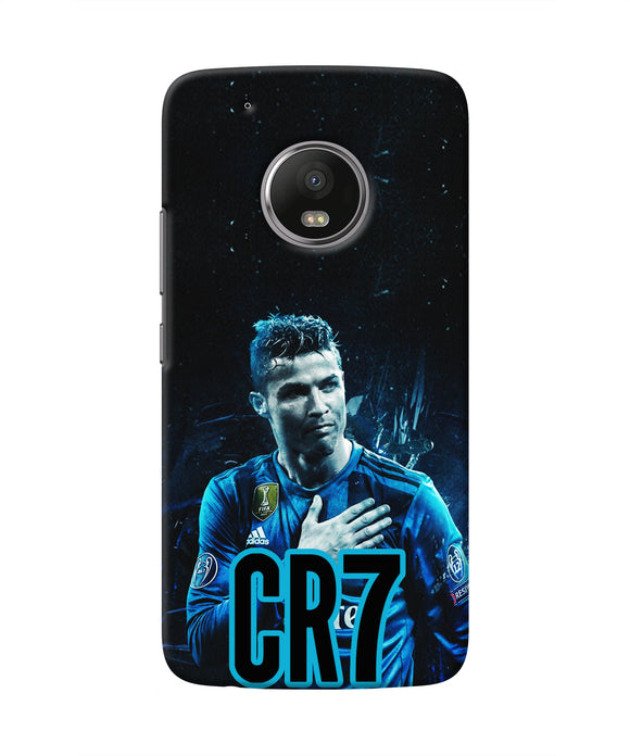 Christiano Ronaldo Blue Moto G5 plus Real 4D Back Cover