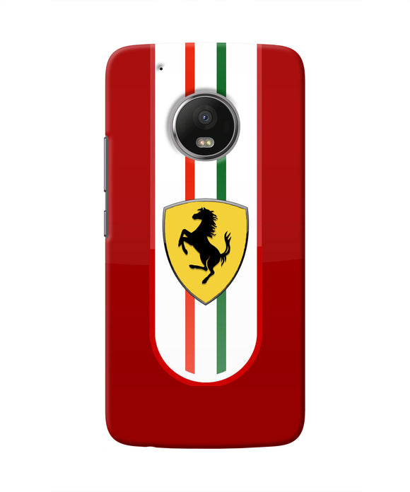 Ferrari Art Moto G5 plus Real 4D Back Cover