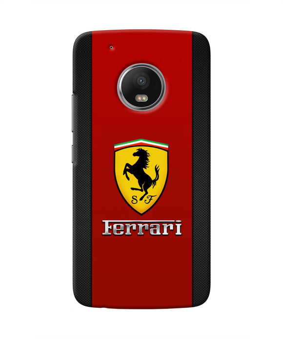 Ferrari Abstract Red Moto G5 plus Real 4D Back Cover