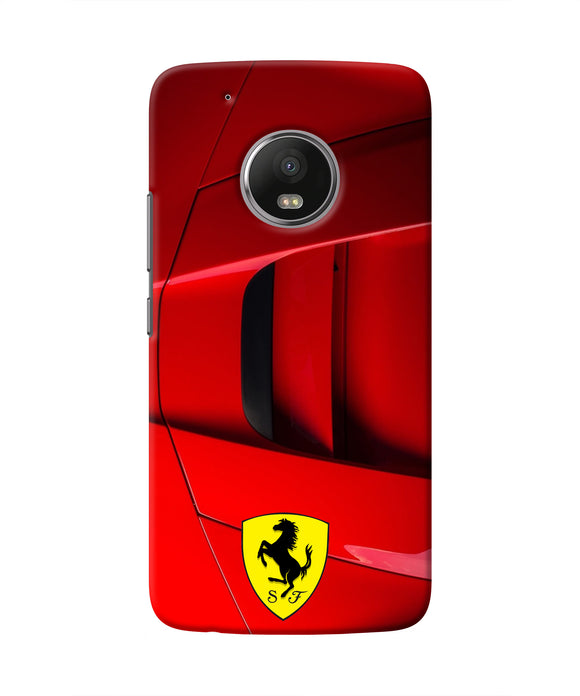 Ferrari Car Moto G5 plus Real 4D Back Cover