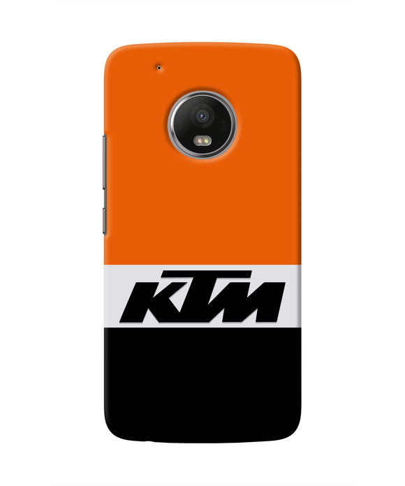 KTM Colorblock Moto G5 plus Real 4D Back Cover