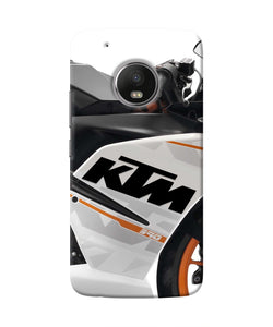 KTM Bike Moto G5 plus Real 4D Back Cover