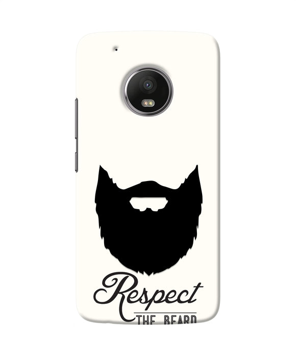 Respect the Beard Moto G5 plus Real 4D Back Cover