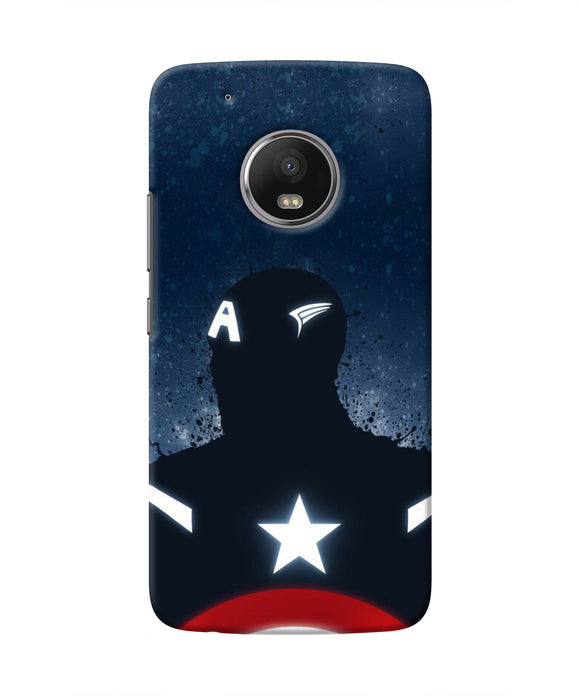 Captain america Shield Moto G5 plus Real 4D Back Cover
