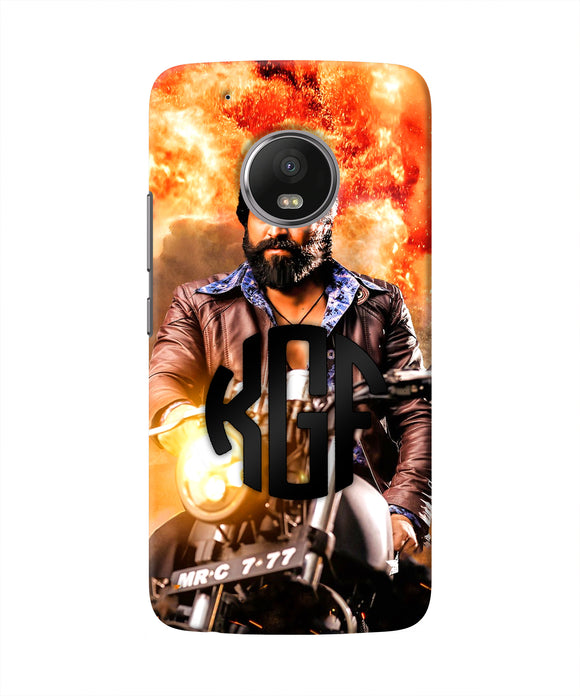 Rocky Bhai on Bike Moto G5 plus Real 4D Back Cover