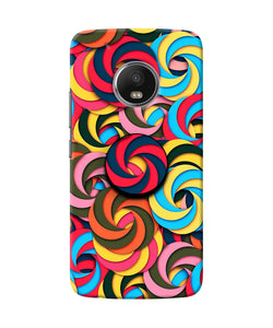 Spiral Pattern Moto G5 plus Pop Case