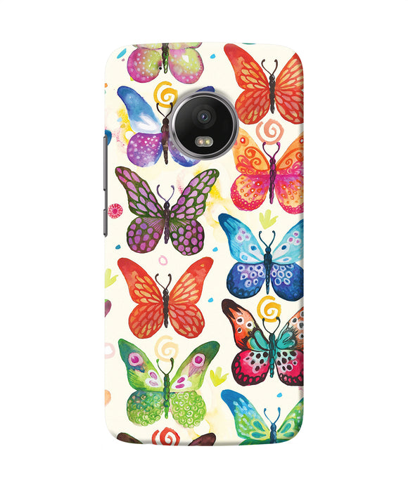 Abstract Butterfly Print Moto G5 Plus Back Cover