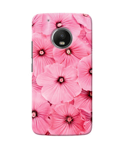 Pink Flowers Moto G5 Plus Back Cover