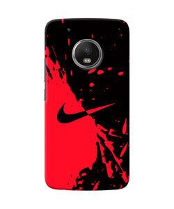 Nike Red Black Poster Moto G5 Plus Back Cover