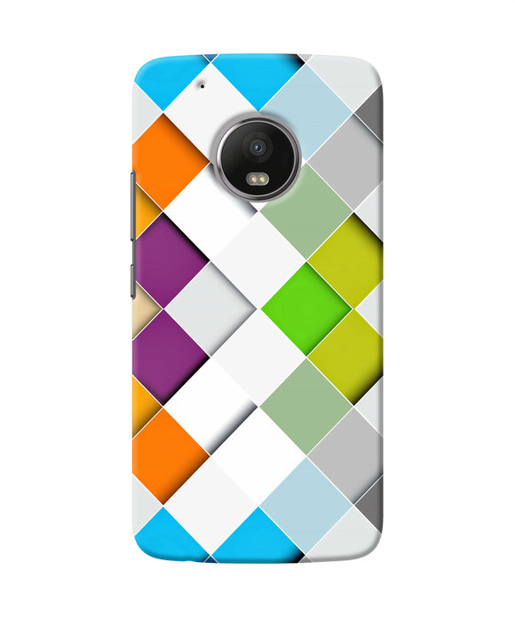 Abstract Color Box Moto G5 Plus Back Cover