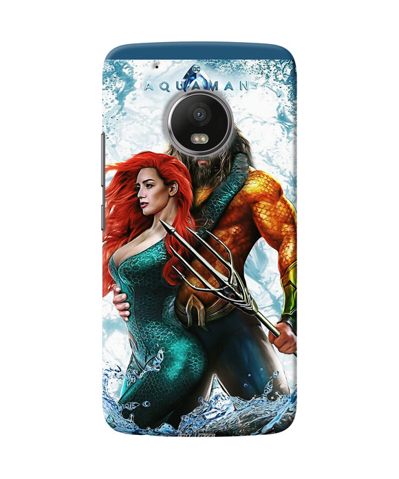 Aquaman Couple Water Moto G5 Plus Back Cover