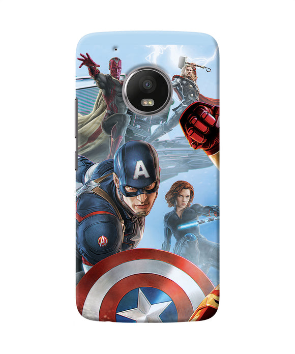 Avengers On The Sky Moto G5 Plus Back Cover