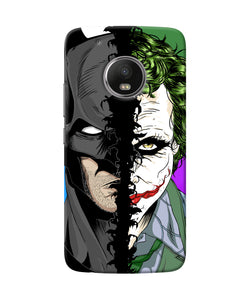 Batman Vs Joker Half Face Moto G5 Plus Back Cover