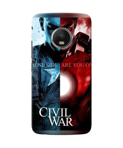 Civil War Moto G5 Plus Back Cover