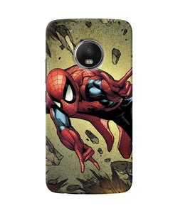 Spiderman On Sky Moto G5 Plus Back Cover
