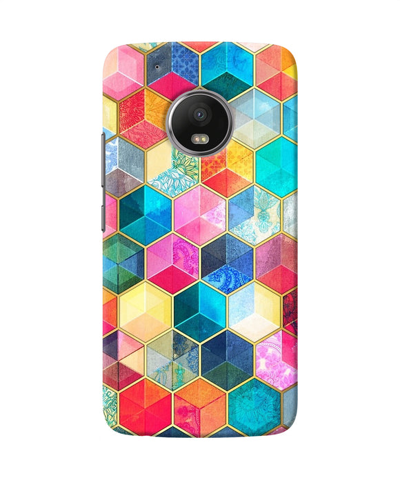 Abstract Color Box Moto G5 Plus Back Cover
