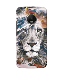 Lion Poster Moto G5 Plus Back Cover