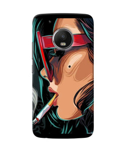 Smoking Girl Moto G5 Plus Back Cover