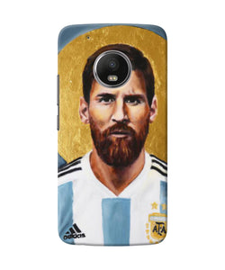 Messi Face Moto G5 Plus Back Cover