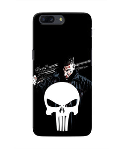 Punisher Character Oneplus 5 Real 4D Back Cover