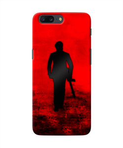 Rocky Bhai with Gun Oneplus 5 Real 4D Back Cover