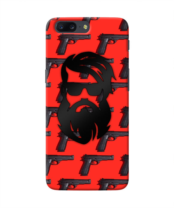 Rocky Bhai Beard Look Oneplus 5 Real 4D Back Cover