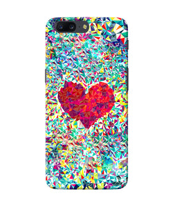 Red Heart Print Oneplus 5 Back Cover