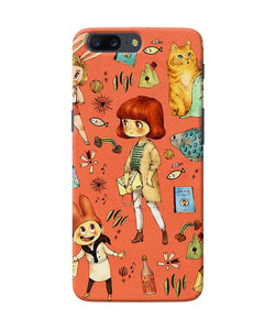 Canvas Little Girl Print Oneplus 5 Back Cover