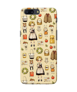 Canvas Girl Print Oneplus 5 Back Cover