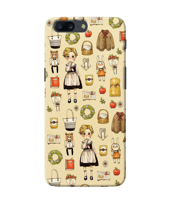 Canvas Girl Print Oneplus 5 Back Cover