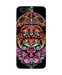 Abstract Tiger Oneplus 5 Back Cover