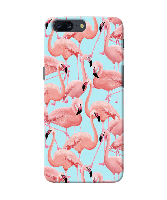 Abstract Sheer Bird Print Oneplus 5 Back Cover