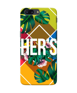 His Her Two Oneplus 5 Back Cover