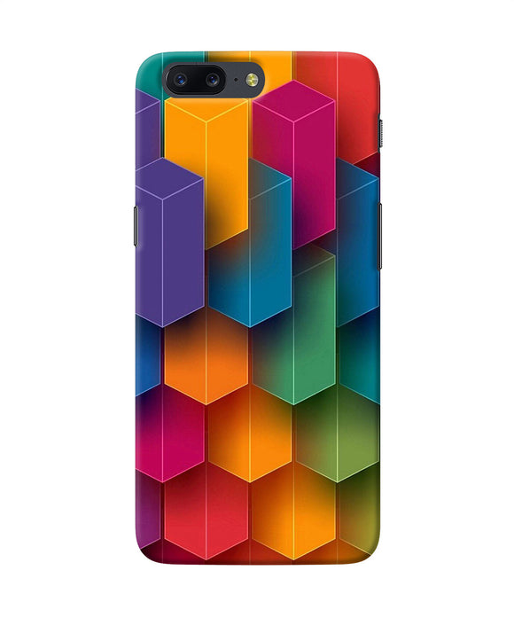 Abstract Rectangle Print Oneplus 5 Back Cover