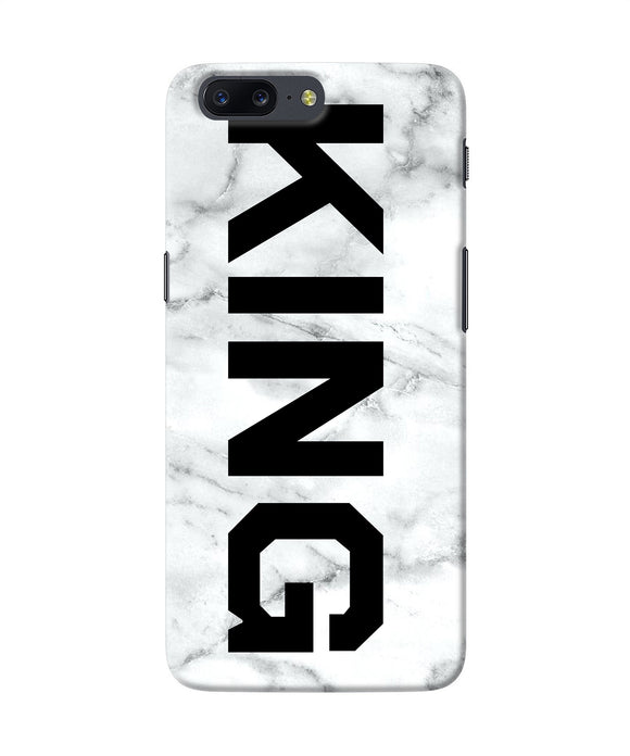 King Marble Text Oneplus 5 Back Cover