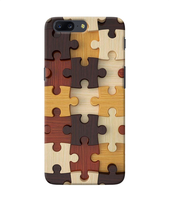 Wooden Puzzle Oneplus 5 Back Cover