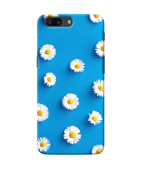 White Flowers Oneplus 5 Back Cover