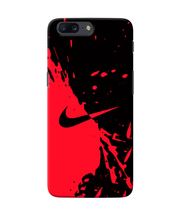 Nike Red Black Poster Oneplus 5 Back Cover