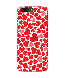 Red Heart Canvas Print Oneplus 5 Back Cover