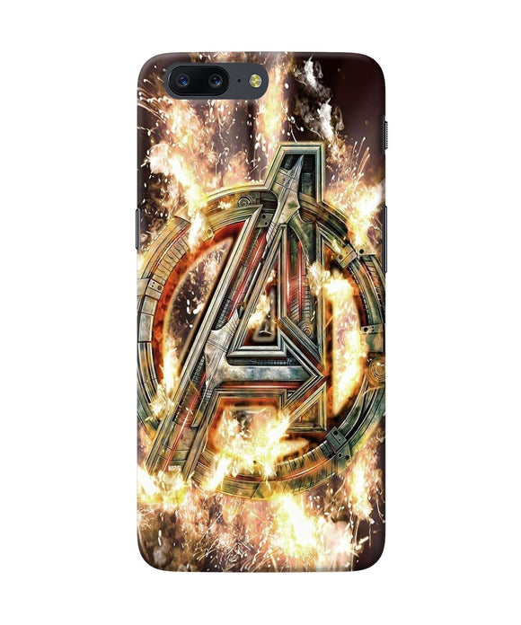 Avengers Burning Logo Oneplus 5 Back Cover