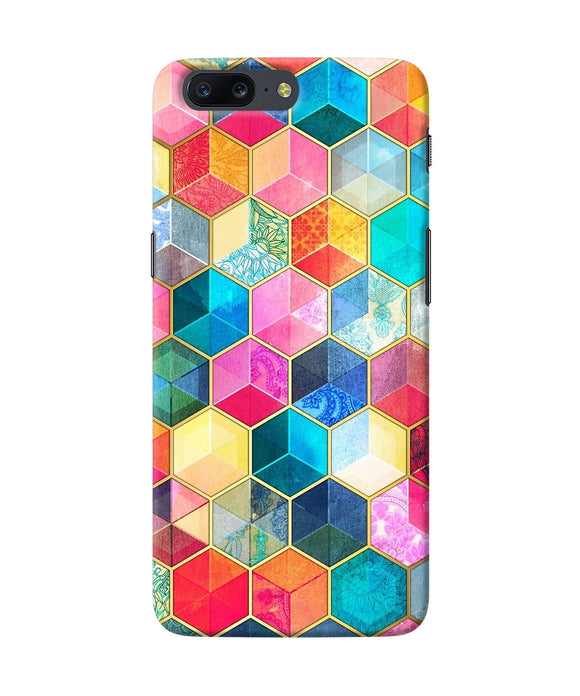 Abstract Color Box Oneplus 5 Back Cover