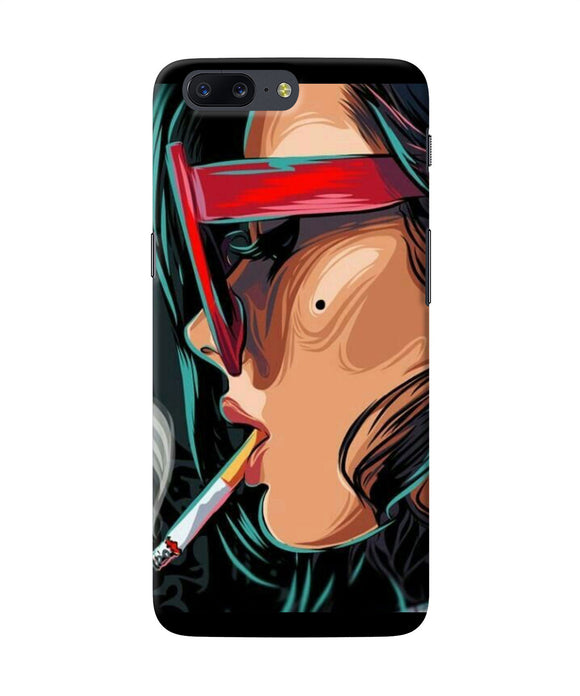 Smoking Girl Oneplus 5 Back Cover