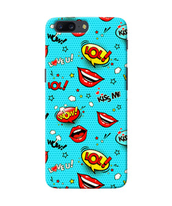 Lol Lips Print Oneplus 5 Back Cover